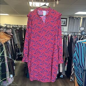 Floral Pink and Blue Dress